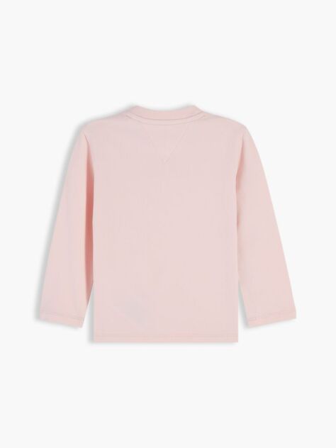 Ροζ Μακρυμάνικο T-Shirt Με Λογότυπο  Βρεφικά