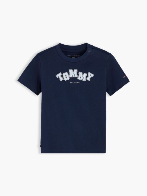 Μπλε T-Shirt Με Λογότυπο Και Κλασική Λαιμόκοψη  Βρεφικά