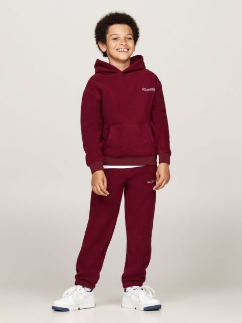 Κόκκινο Hoody Με Μονοτυπία Hilfiger  Παιδί Unisex