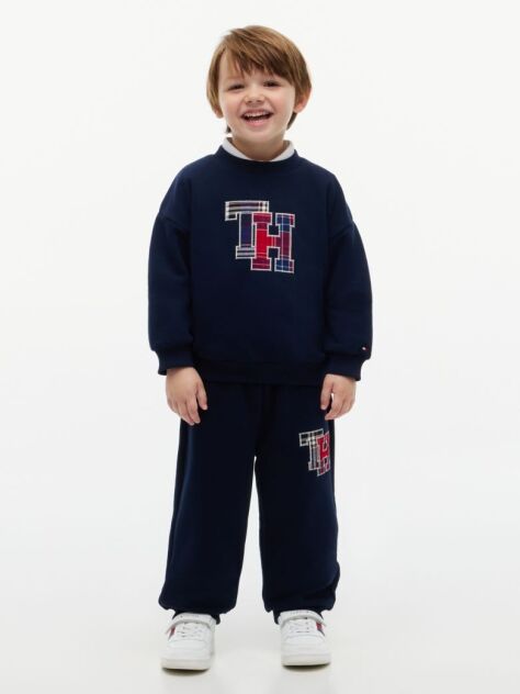 Blue Terry Sweatshirt And Joggers Set  Kids Unisex