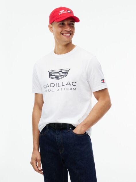 White TH x Cadillac Formula 1® Team Logo T-Shirt  Unisex