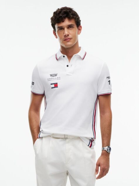 White TH x Cadillac Formula 1® Team Pérez 11 Polo Shirt  Unisex