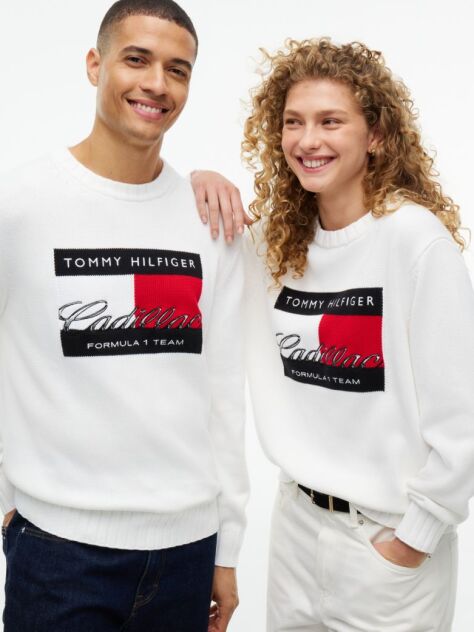Άσπρο TH x Cadillac Formula 1® Team Πουλόβερ Με Λογότυπο  Unisex