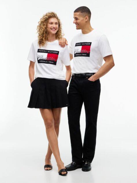 White TH x Cadillac Formula 1® Team Logo Jersey T-Shirt  Unisex