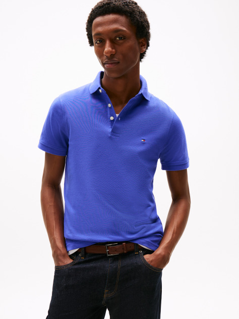 Blue 1985 Organic Cotton Slim Fit Polo  Men