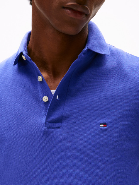 Blue 1985 Organic Cotton Slim Fit Polo  Men