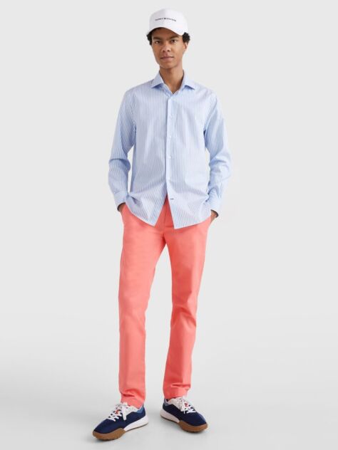 Orange Bleecker Slim Chinos  Men