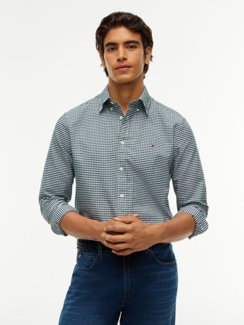 Multi Gingham Oxford Πουκάμισο Σε κανονική Γραμμή  Άνδρες