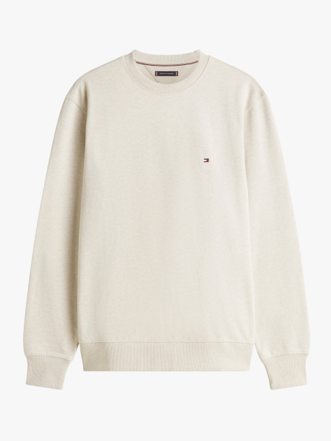 Beige Terry Crew Neck Sweatshirt  Men