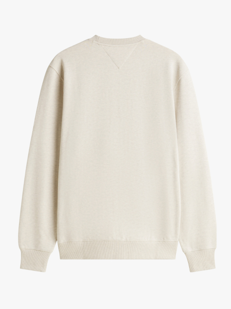Beige Terry Crew Neck Sweatshirt  Men