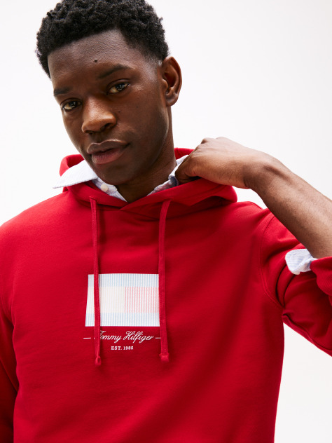 Red Ithaca Flag Hoodie  Men
