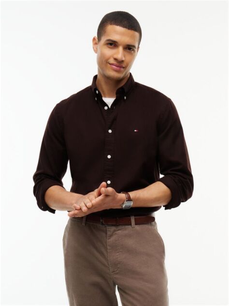 Brown TH Flex Regular Fit Flannel Shirt  Men