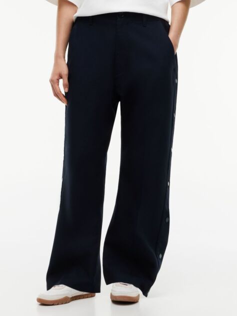 Μπλε Tommy Hilfiger x FRGMT Άνετο Παντελόνι Chino Με Κουμπί Snap  Άνδρες