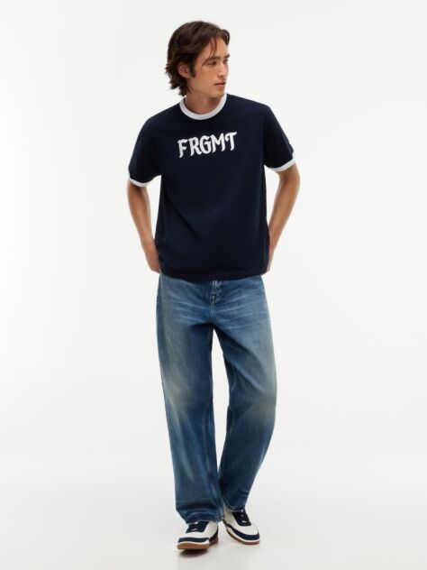 Μπλε Tommy Hilfiger x FRGMT Άνετο T-Shirt  Άνδρες