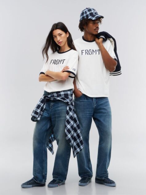 Μπεζ Tommy Hilfiger x FRGMT Άνετο T-Shirt  Άνδρες