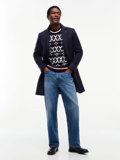 Multi Fair Isle Wool Blend Jumper  Men