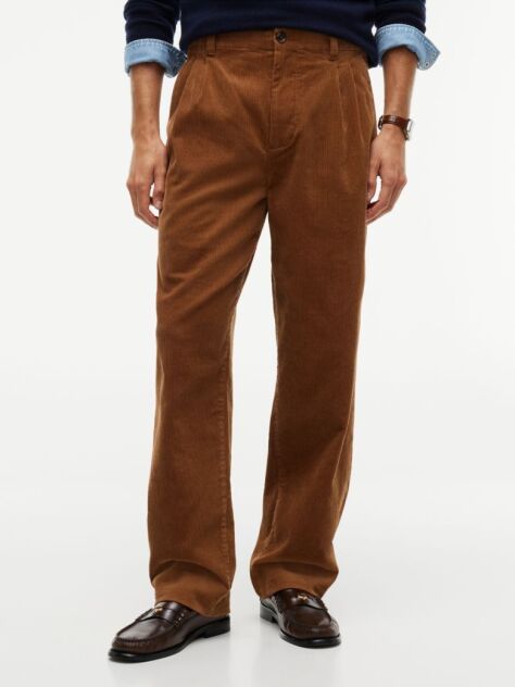 Brown River Relaxed Straight Corduroy Chinos  Men