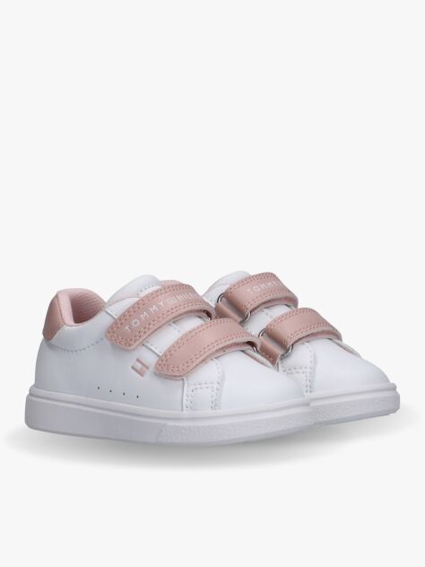 Multi Logo Hook And Loop Sneakers  Girls