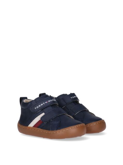 Μπλε Sneakers Με Σημαιάκι Και Μεσαίο Κόψιμο  Παιδί Unisex