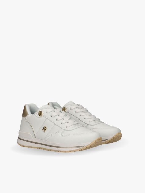 Άσπρο Δετά Sneakers Με Χαμηλό Κόψιμο  Κορίτσια