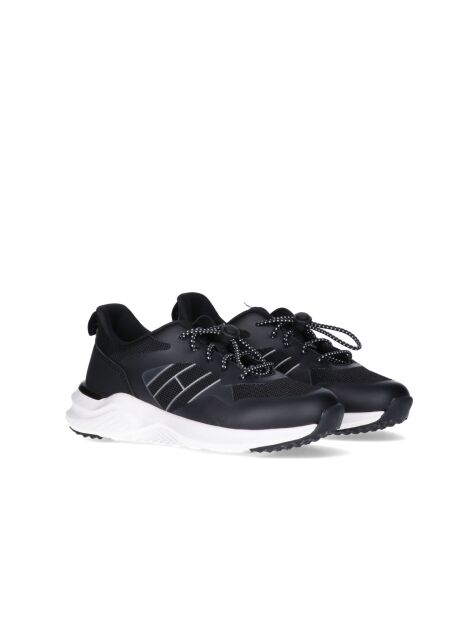 Μαύρο Δετά Sneakers Με Χαμηλό Κόψιμο  Παιδί Unisex