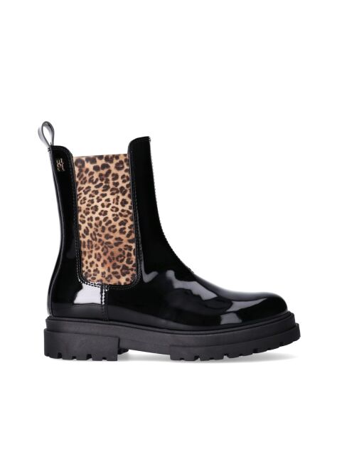 Black TH Monogram Brushed Cleat Boots  Girls
