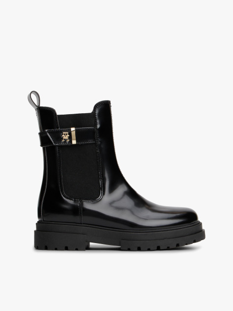 Black TH Monogram Cleat Boots  Girls