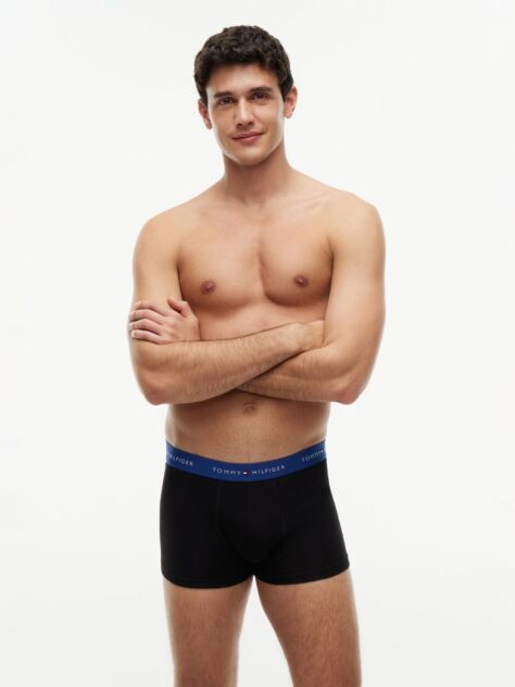 Multi 3-Pack Signature Repeat Logo Waistband Trunks  Men