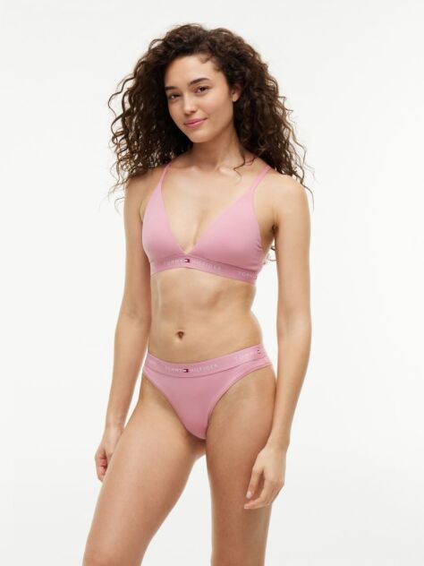 Pink Signature Logo Microfibre Briefs  Women