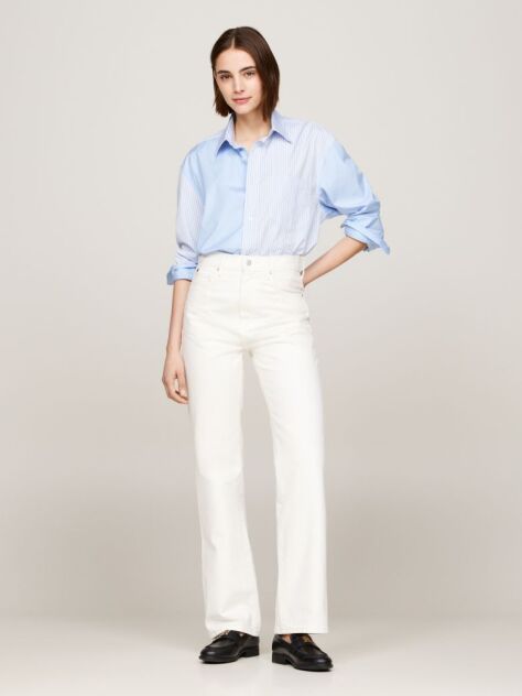 Beige High Rise Bootcut Jeans  Women