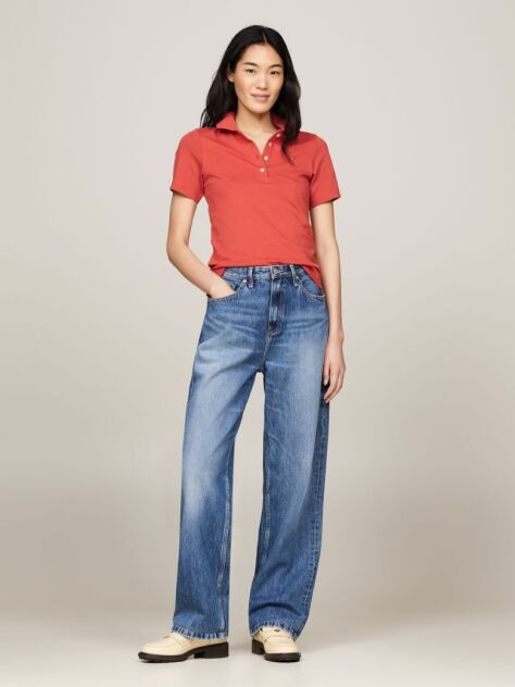 Κόκκινο 1985 Collection Slim Πόλο Μπλούζα  Γυναίκες