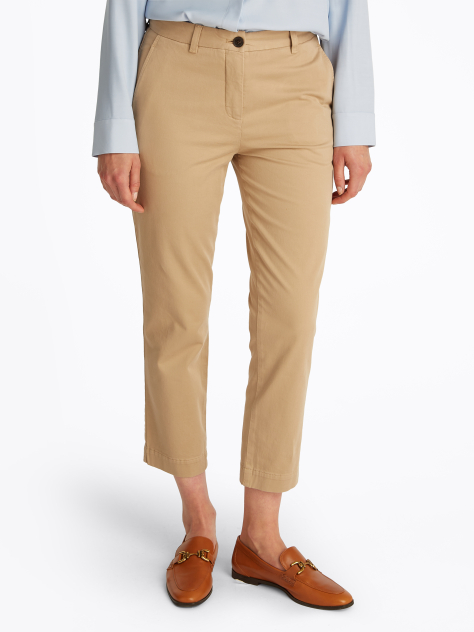 Μπεζ Slim Παντελόνι Chinos  Γυναίκες