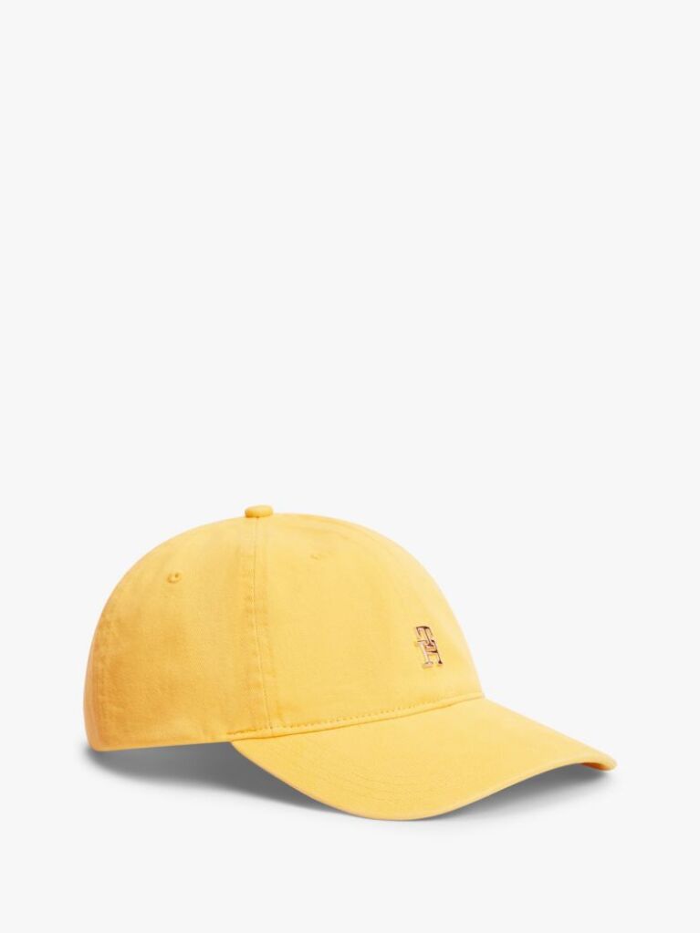 Yellow Chic TH Monogram Washed Baseball Cap  Women
