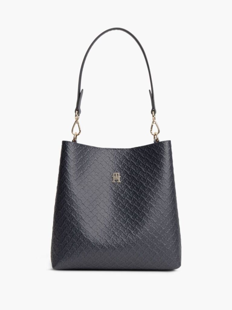 Μπλε Hilfiger Icon Τσάντα Ώμου Με Ανάγλυφο Σχέδιο  Γυναίκες