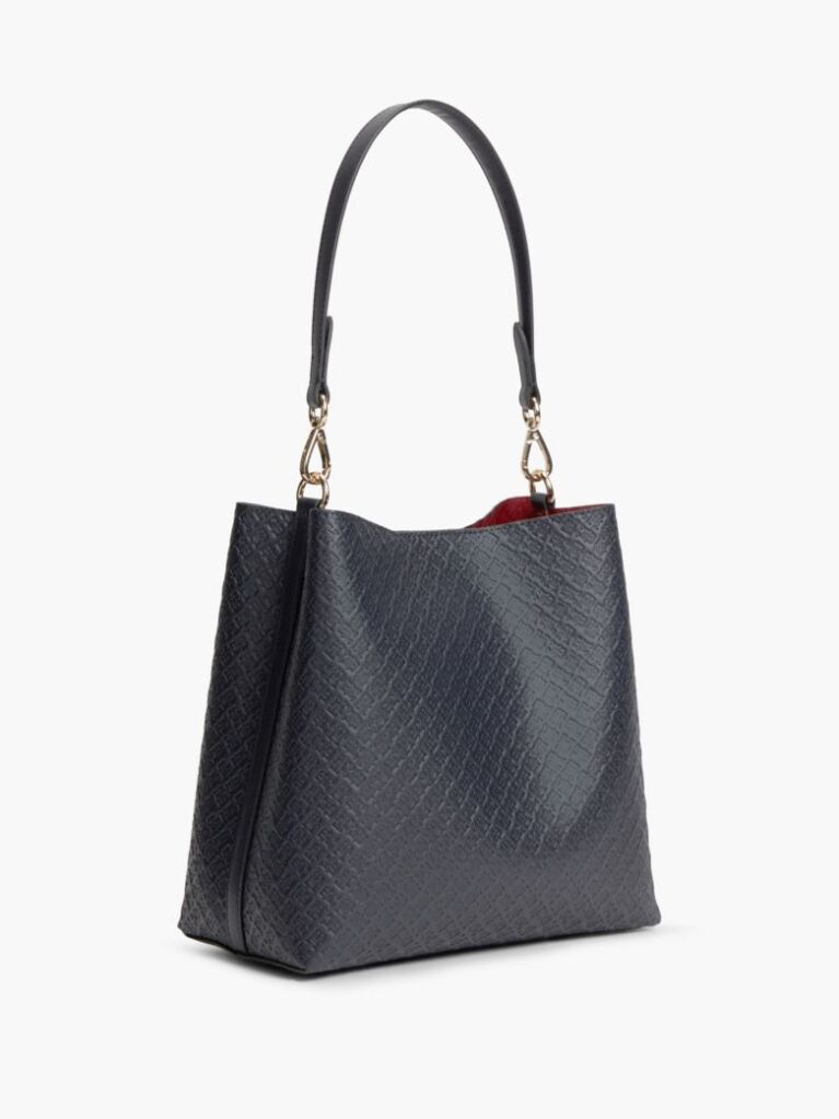 Μπλε Hilfiger Icon Τσάντα Ώμου Με Ανάγλυφο Σχέδιο  Γυναίκες