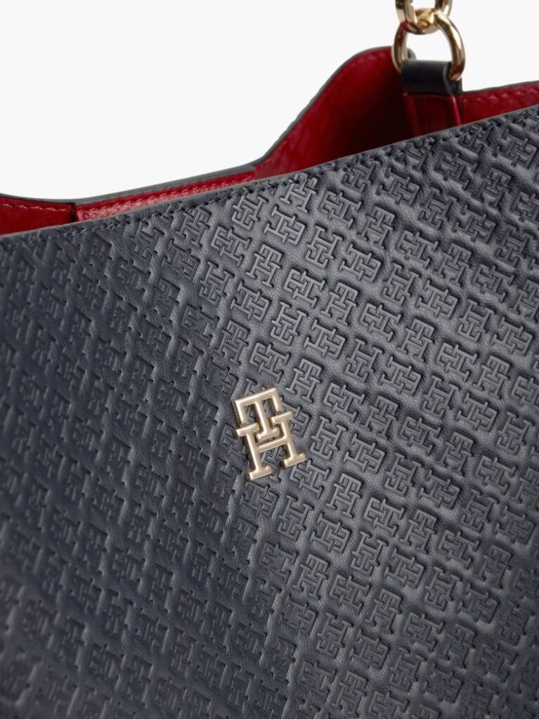Μπλε Hilfiger Icon Τσάντα Ώμου Με Ανάγλυφο Σχέδιο  Γυναίκες
