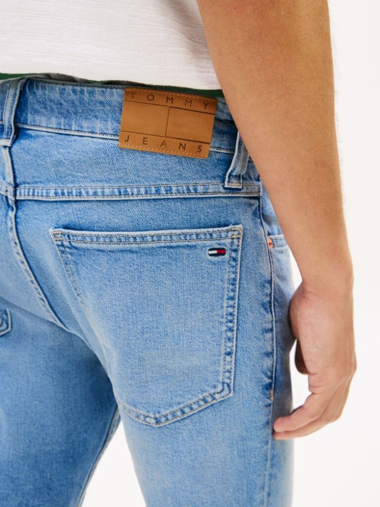 Denim Ronnie Τζιν Βερμούδα Σε Στενή Γραμμή Με Εφέ Ξεθωριασμένου  Άνδρες