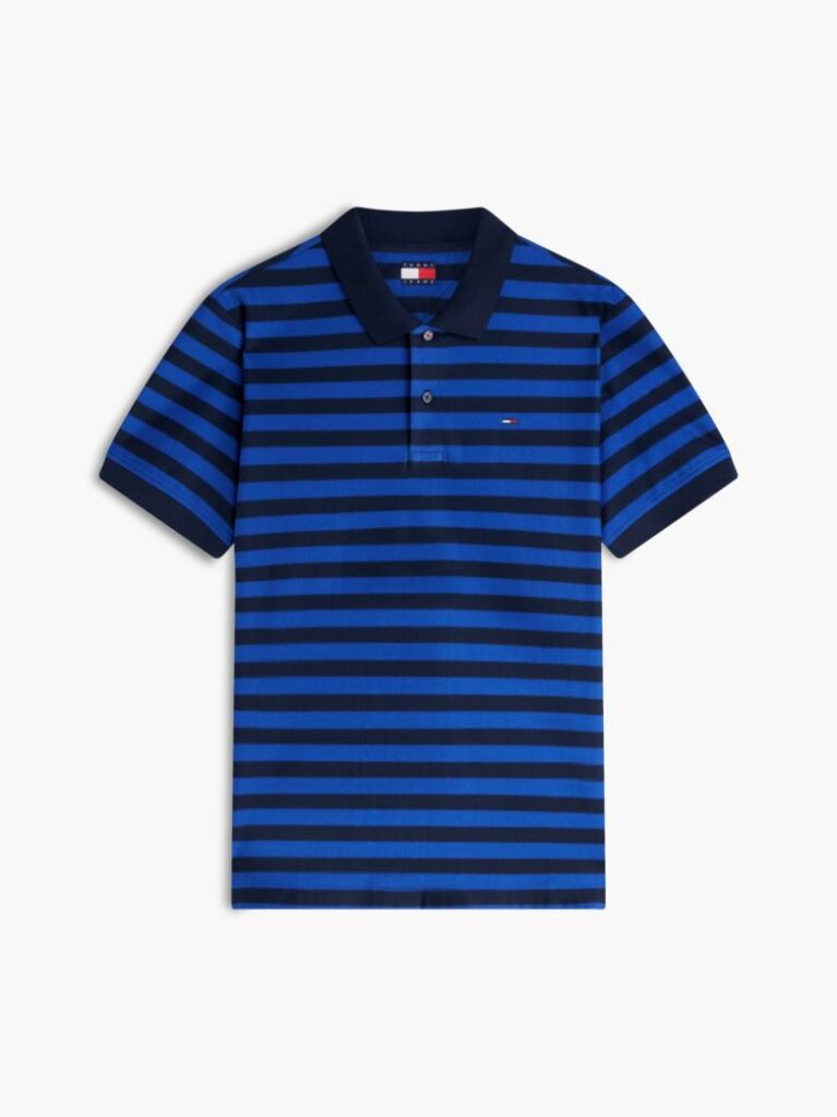 Multi Regular Fit Stripe Jersey Polo Shirt  Men