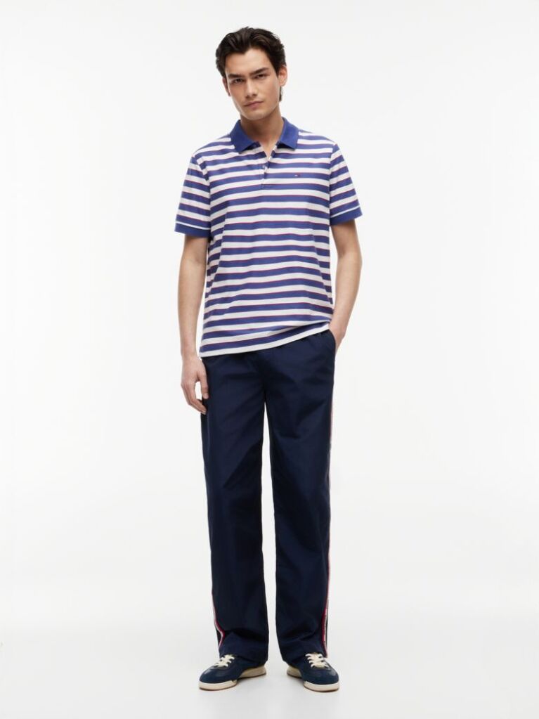 Multi Regular Fit Stripe Jersey Polo Shirt  Men