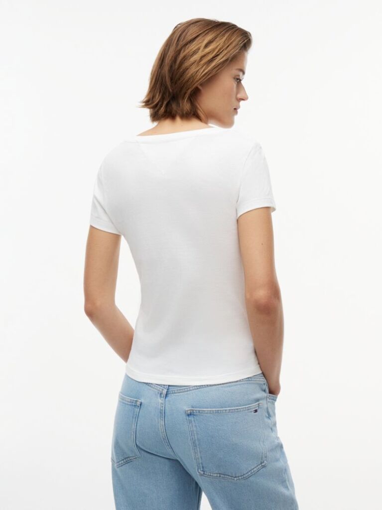 Beige V-Neck T-Shirt  Women