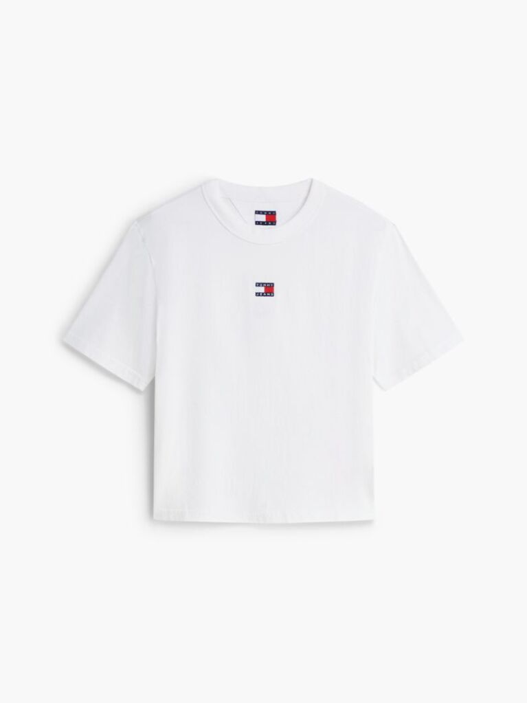 Beige Boxy Badge Tee  Women