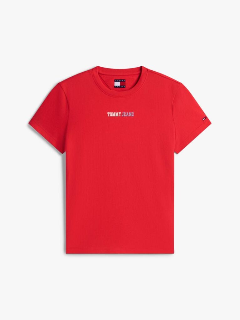 Red Logo Crew Neck T-Shirt  Women