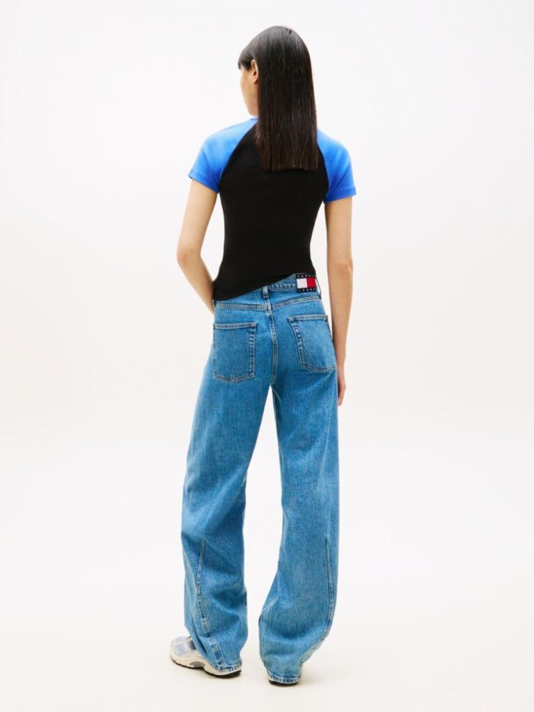 Denim Barrel Τζιν Με Κανονική Μέση Και Διακοσμητική Ραφή  Γυναίκες