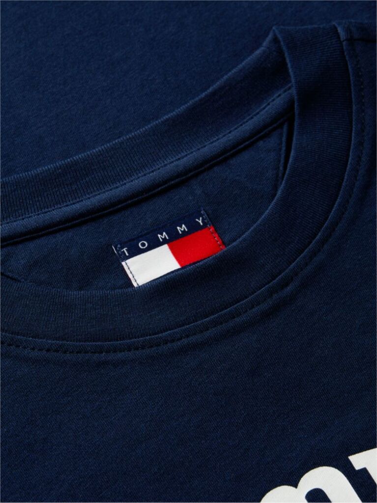 Μπλε T-Shirt Σε Στενή Γραμμή Με Λογότυπο  Γυναίκες