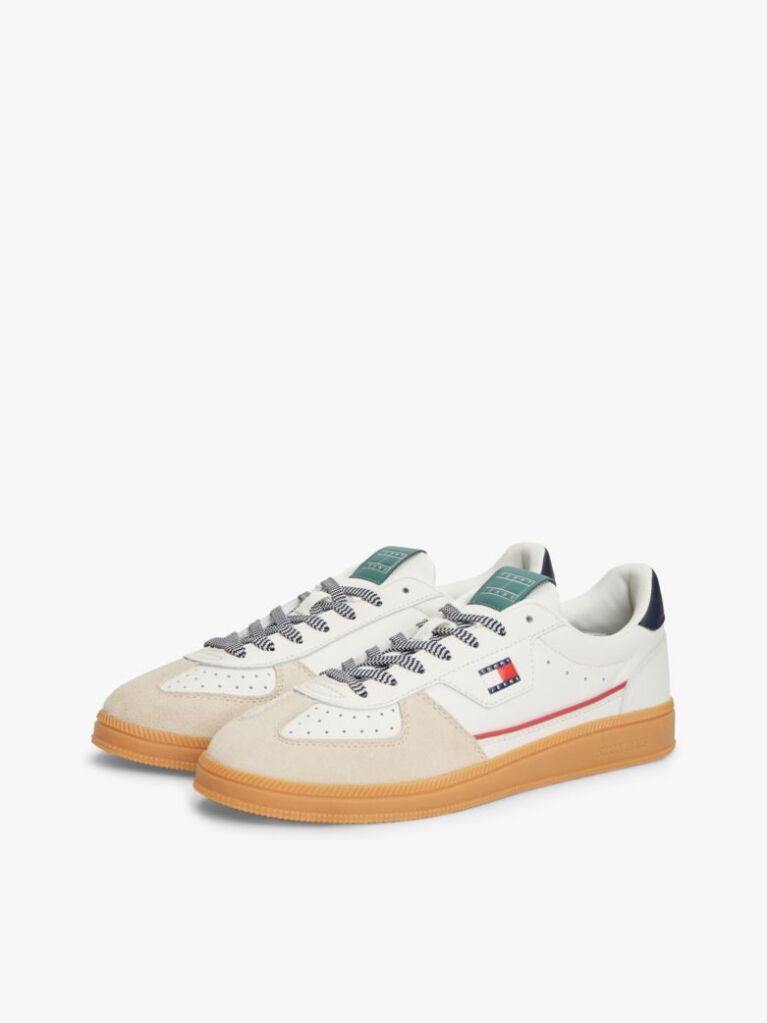 Άσπρο The Greenwich Δερμάτινα Sneakers Με Λογότυπο  Άνδρες