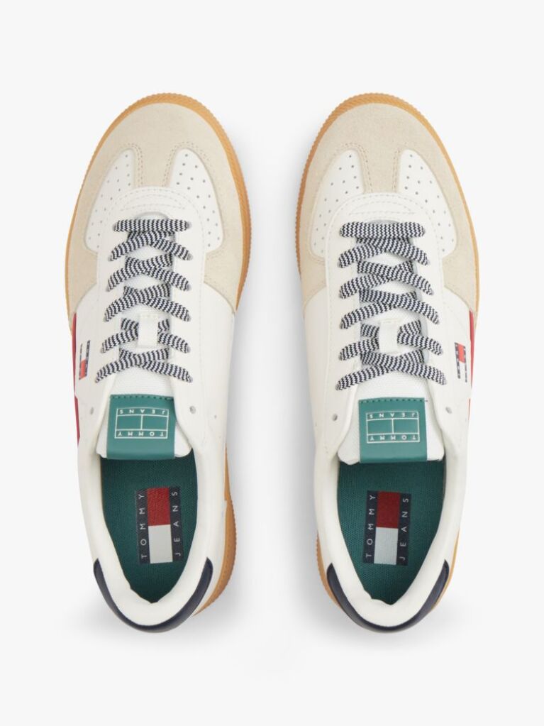 Άσπρο The Greenwich Δερμάτινα Sneakers Με Λογότυπο  Άνδρες