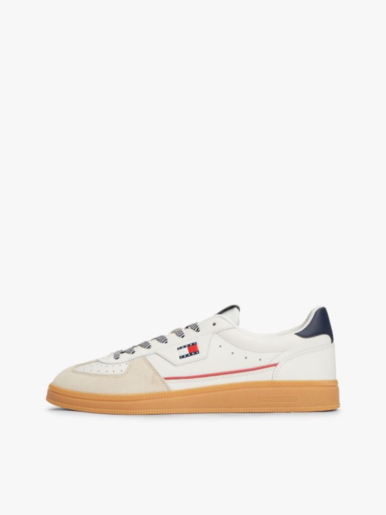 Άσπρο The Greenwich Δερμάτινα Sneakers Με Λογότυπο  Άνδρες