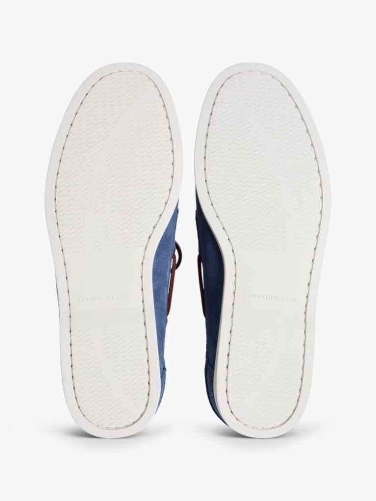 Blue Suede Boat Shoes  Men