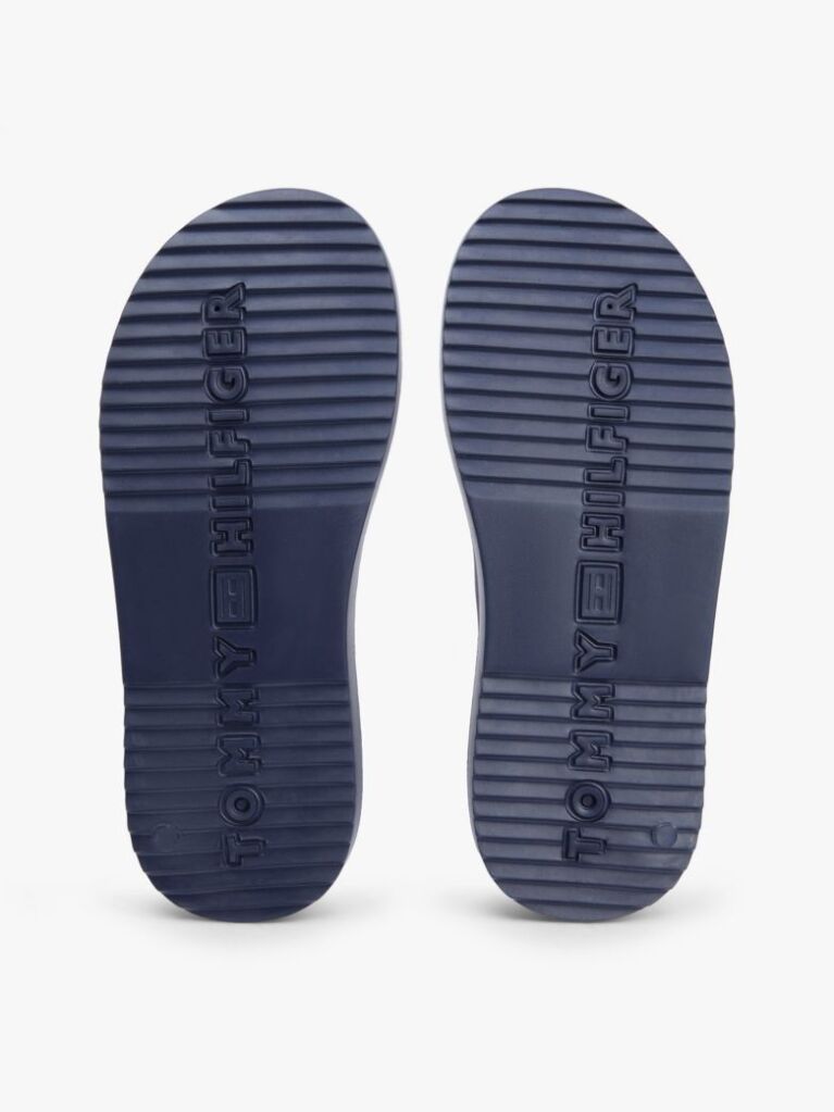 Blue Lightweight Pin Buckle Serrated Pool Slides  Men