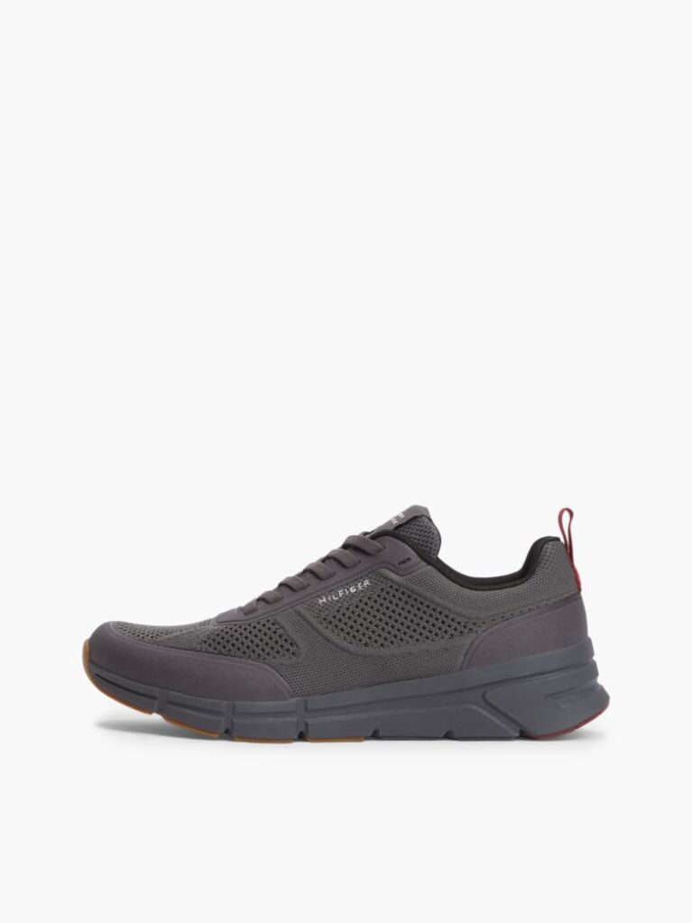 Γκρι Πλεκτά Sneakers Με Λογότυπο  Άνδρες
